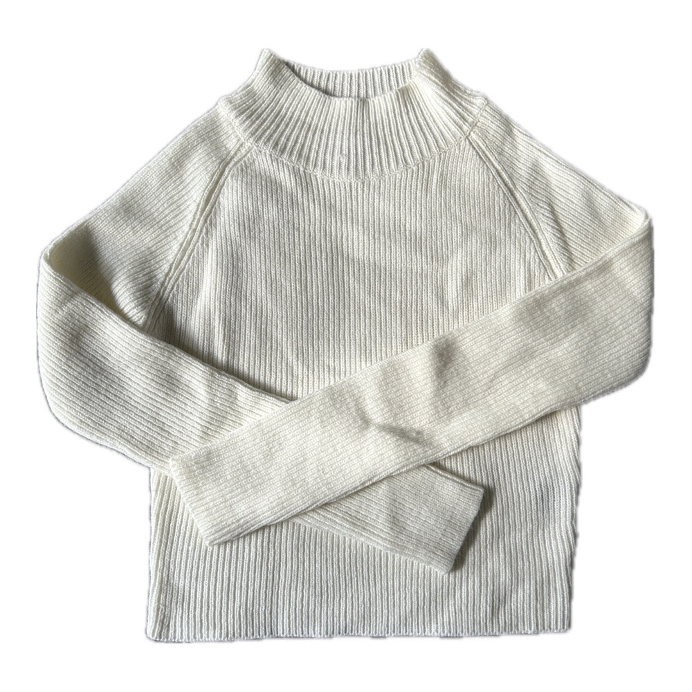 White Knitted Sweater - S